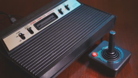 atari video computer console tv videogame with joystick