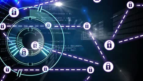 animation of scope scanning over network of connections
