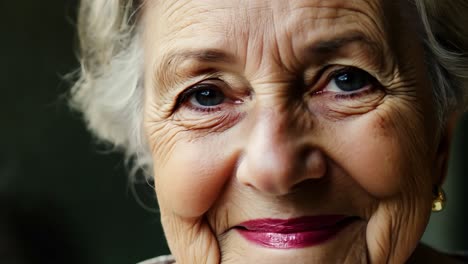 portrait of a smiling senior woman