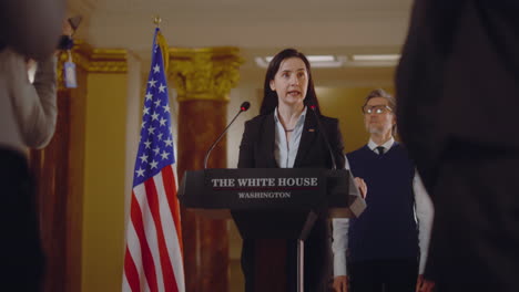 conferencia de prensa en la casa blanca
