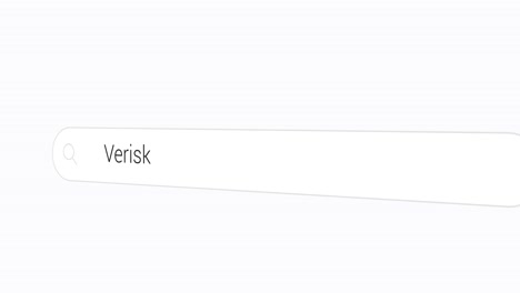 verisk zoeken op de zoekmachine