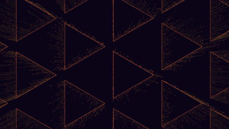 geometric triangle pattern black and gold symmetry