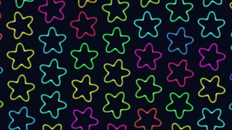 vibrant starry pattern on black background