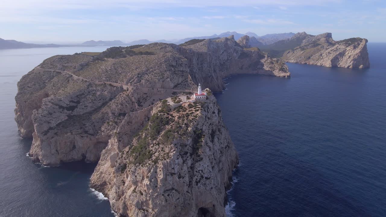 Explore the breathtaking landscape of Cap Formentor with its iconic lighthouse overlooking the azure sea. This stunning location is perfect for nature lovers and photography enthusiasts.