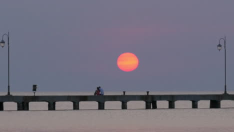 Cinemagraph---Sun-Setting-over-the-Sea-Pier