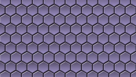 fondo de movimiento abstracto de elementos gráficos en 4k - mosaico de hexágonos con cambio de color