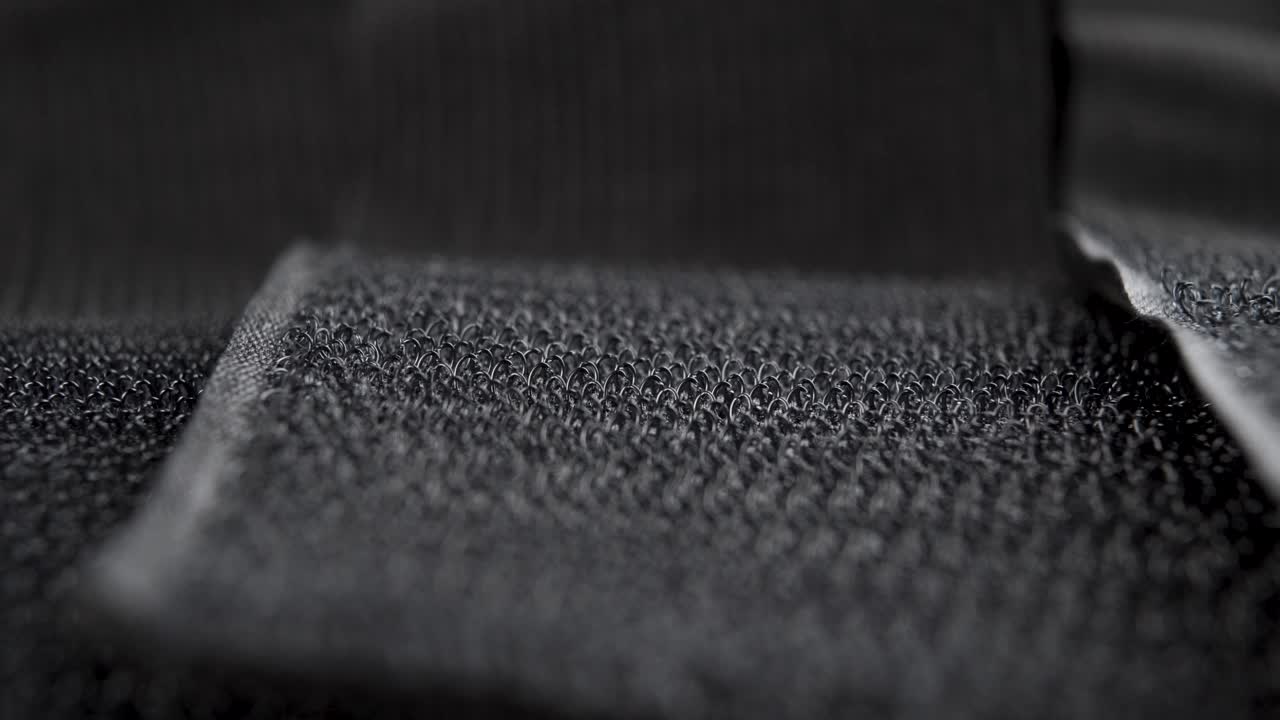 textura abstracta negra de velcro enganchado en cintas de fijación