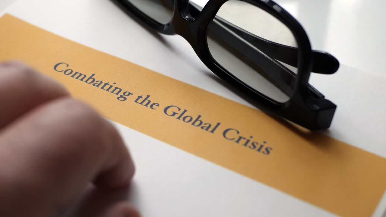 Finger tapping on combating the globar crisis text