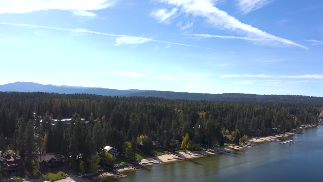 antena de mccall idaho sobre el lago payette