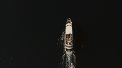 yacht sailing in sea, sunset