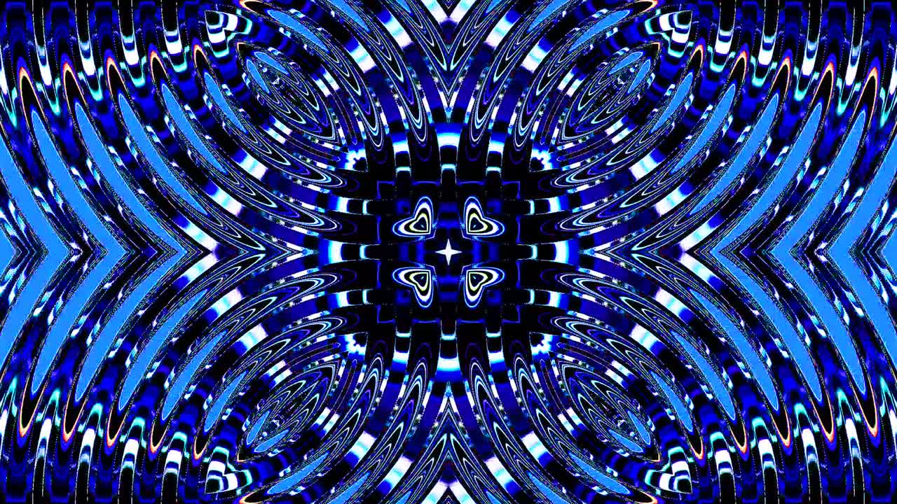 Beautiful abstract kaleidoscope that shines, a radiant light that regulates the subtle movements