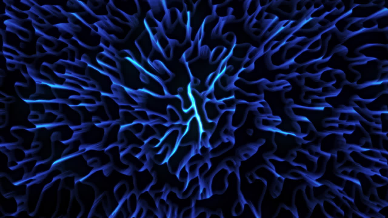 patrón fractal azul abstracto