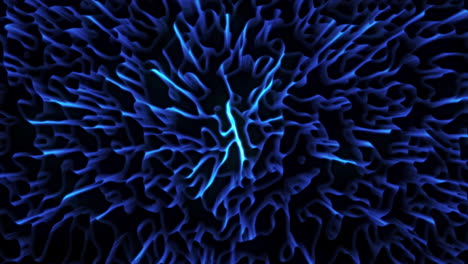 patrón fractal azul abstracto