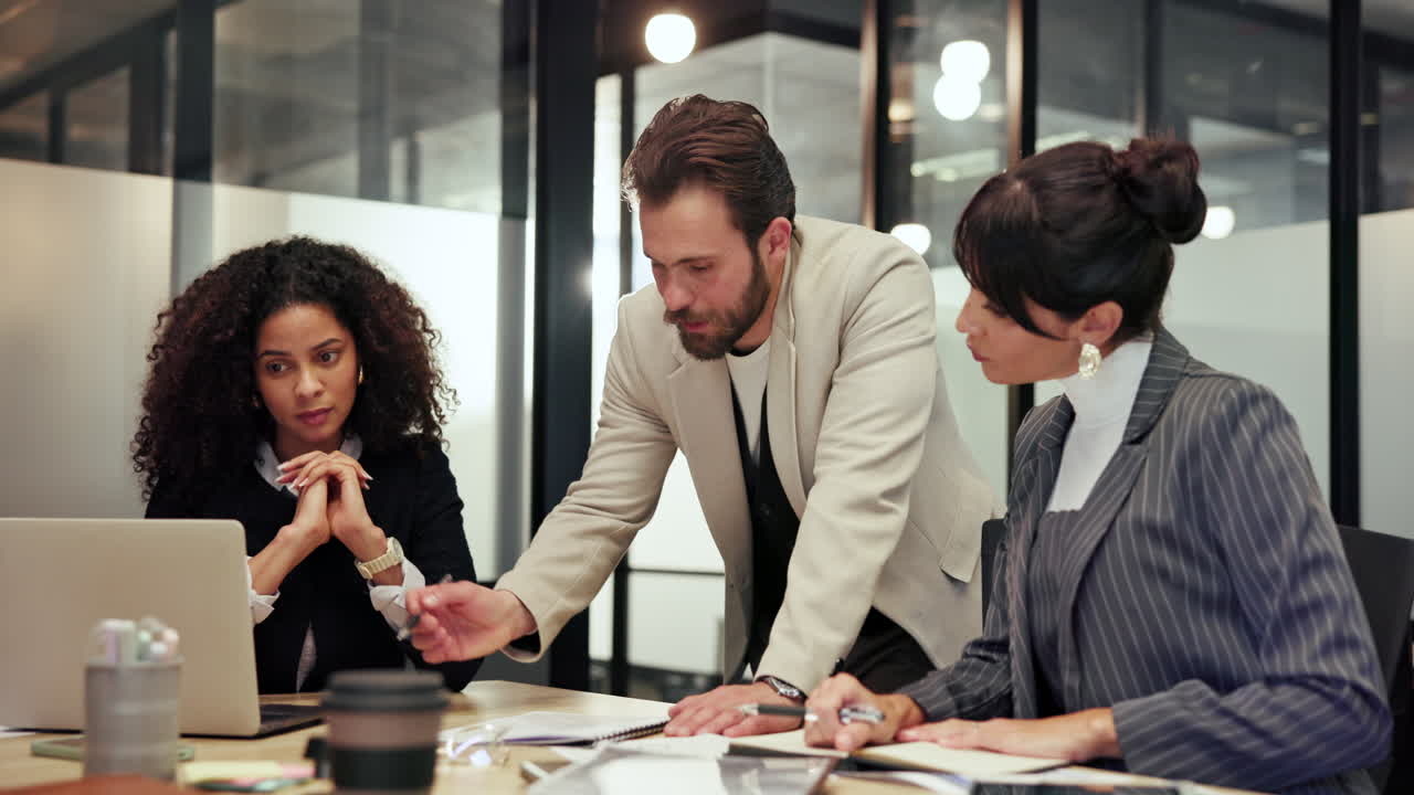 Business meeting with teamwork and collaboration