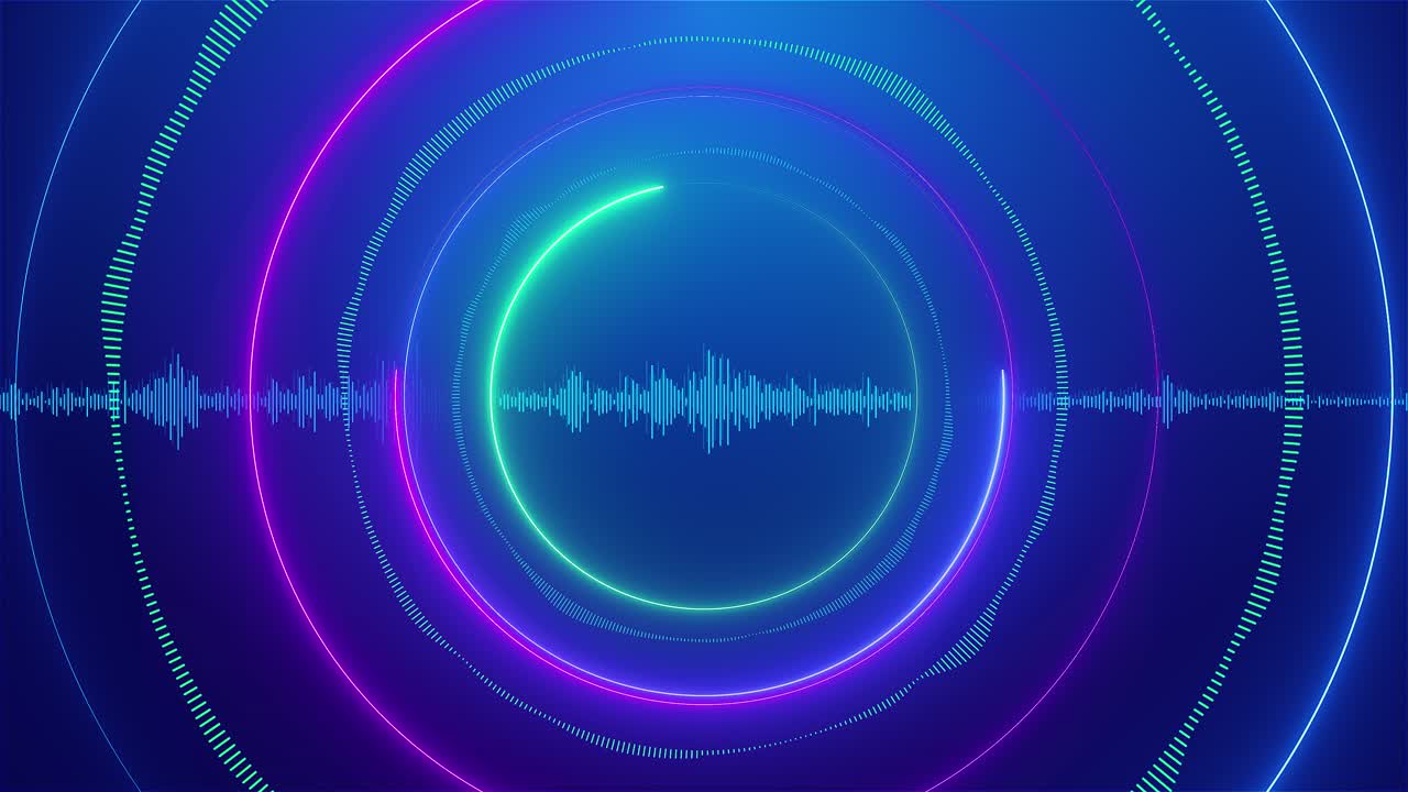 Futuristic circle hud interface screen abstract style blue innovation techno background technology