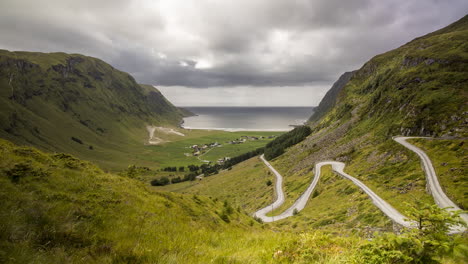 Zeitraffer-Von-Hoddevika-In-Norwegen