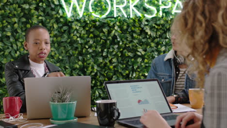 young-multi-ethnic-business-team-working-using-laptop-computer-technology-brainstorming-discussing-ideas-enjoying-conversation-creative-students-collaborating-in-trendy-office-workplace