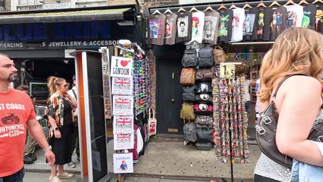 people browsing stalls at camden lock market