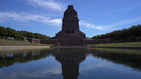 frontage of the monument to the battle of the nations