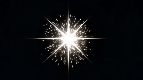 bright starburst animation isolated asset, transparent 4k video, alpha channel, prores 4444