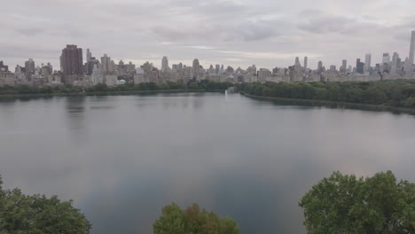 new york city's central park on an overcast day.