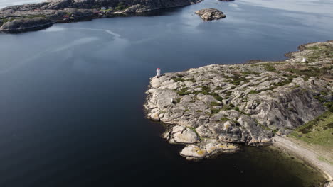 svangen fyr on the rocky islands in tanum, sweden