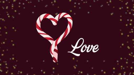 candy cane heart love