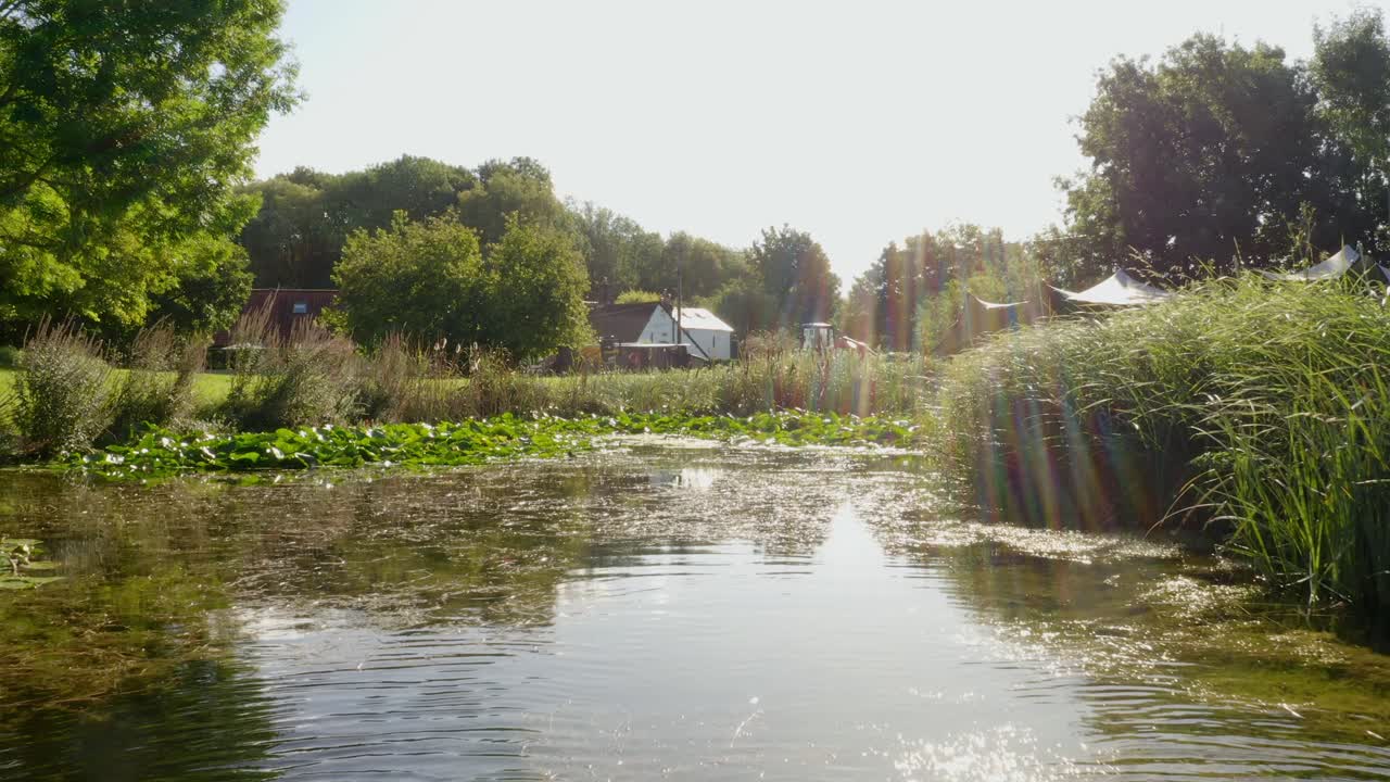 Aerial scene of English countryside near Dunstable showing natural patchwork of land