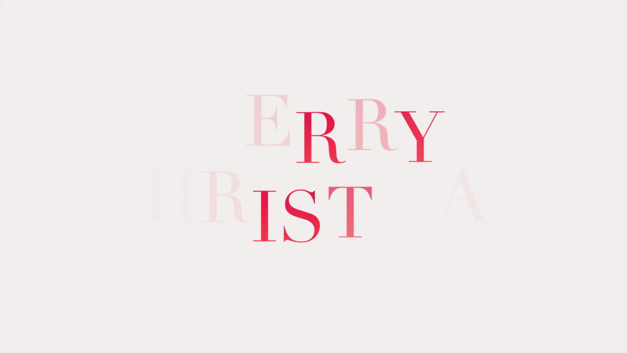 화이트 그라디언트 에 있는 현대적 인 메리 크리스마스 텍스트