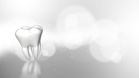 white tooth 3d illustration