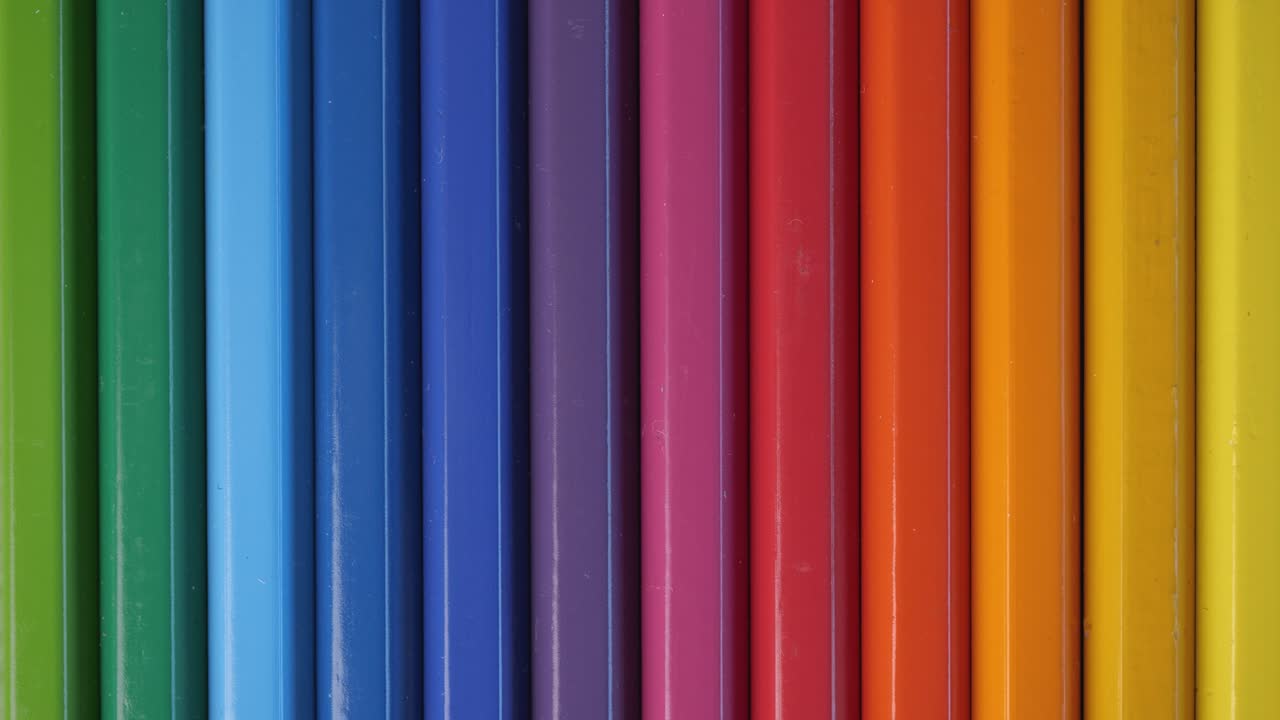 Vibrant Rainbow of Colored Pencils
