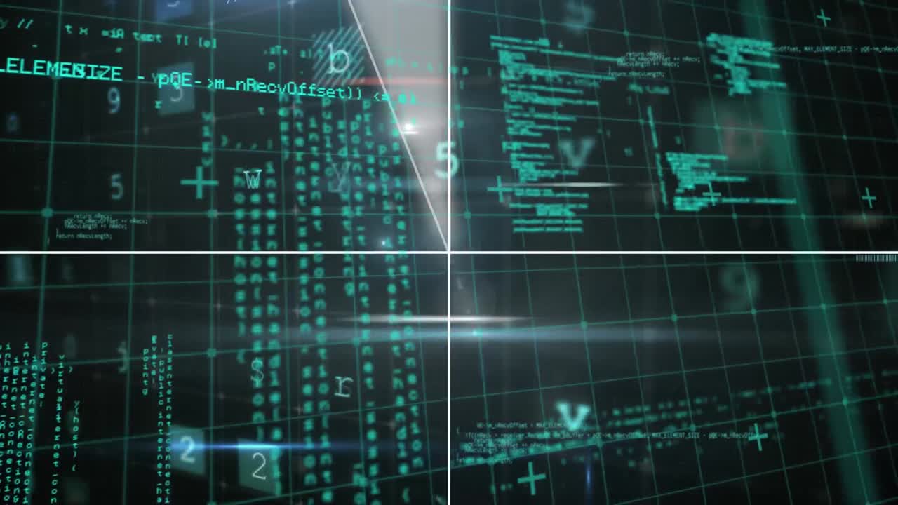 Animation of scope scanning over data processing
