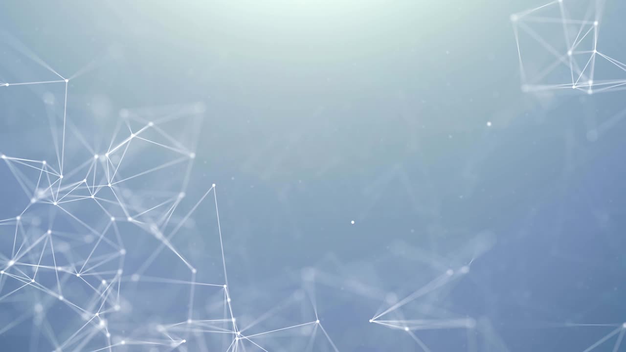 Digital Communication And Technology Network Moving Lines And Dots.