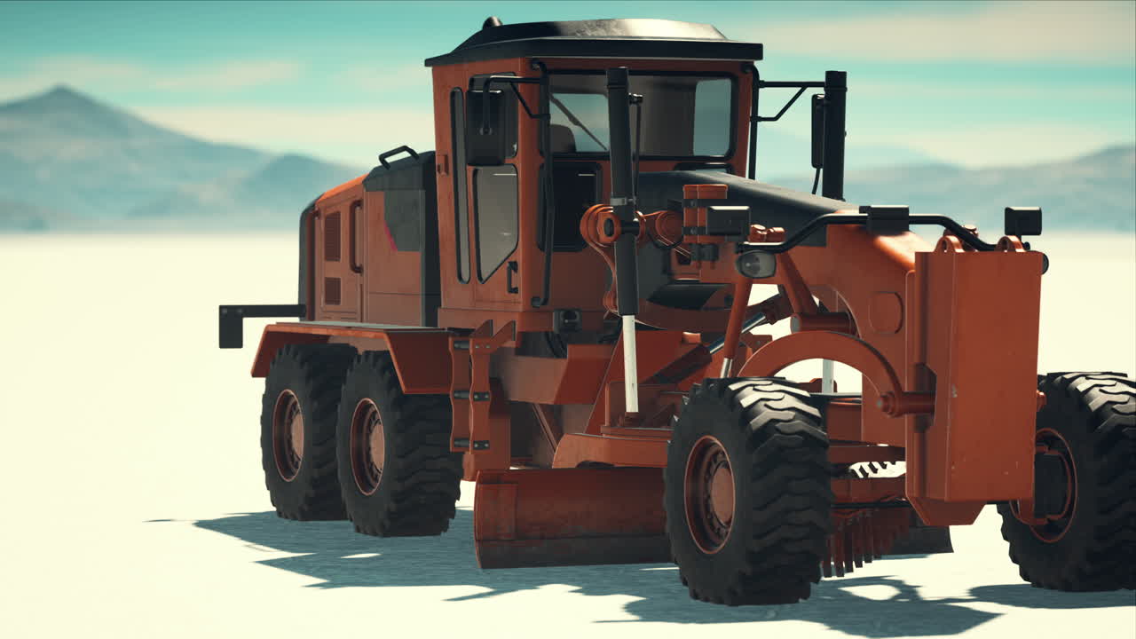 소금 사막 도로 에 있는 도로 등급 기계