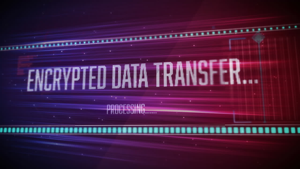 라이트 트레일을 통해 데이터 처리의 애니메이션