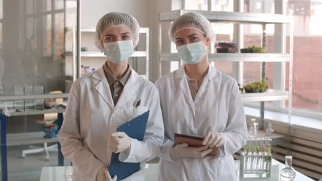 two scientists in a laboratory