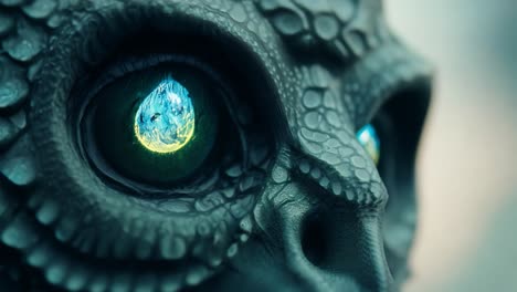 close-up of a dragon eye