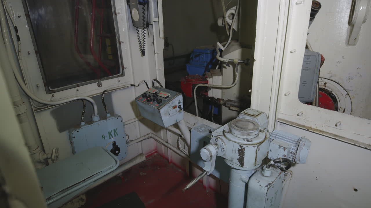 Industrial Equipment With Control System Inside The Chernobyl Nuclear Power Plant In Ukraine. - handheld shot