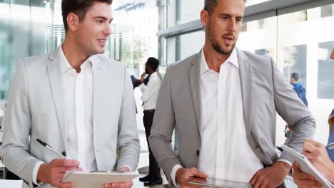 business people interacting with each other