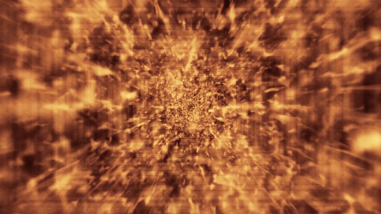 gráficos en movimiento ciencia ficción de nebulosa dorada escapando de una galaxia distante en el espacio ultraterrestre, concepto futurista