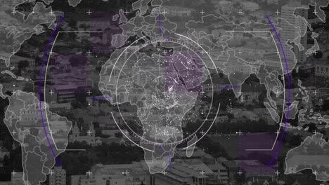 Animation-of-scope-scanning-and-data-processing-over-cityscape