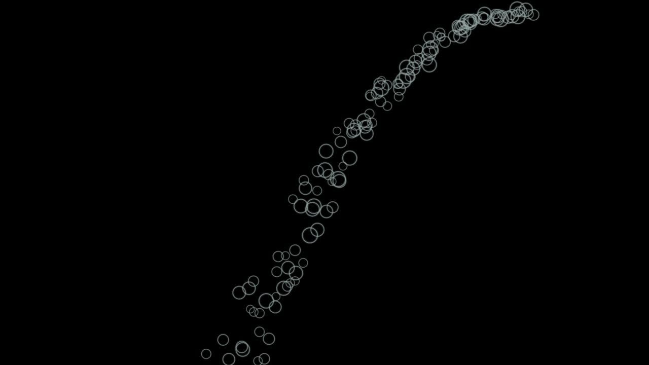 반지 모양 입자 애니메이션 모션 그래픽