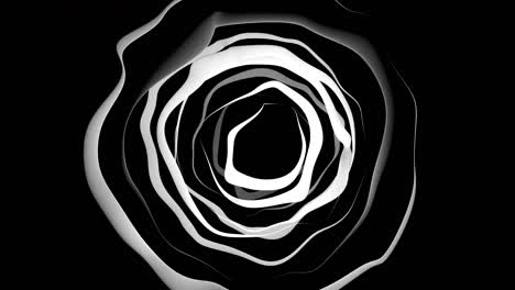 patrón circular abstracto en blanco y negro