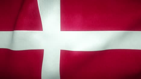 flag of denmark waving in the wind