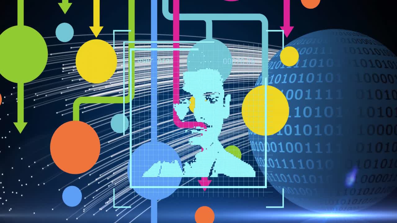 animación de personas iconos en todo el mundo