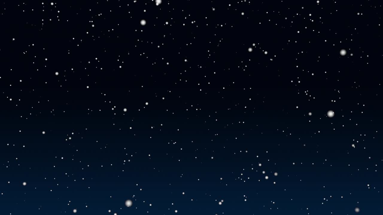 Winter Snow Falling, Christmas Background, Seamless Loop