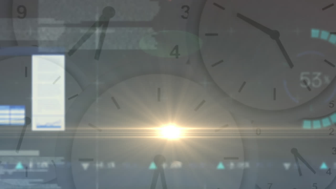 시간에 따라 금융 데이터 처리의 애니메이션