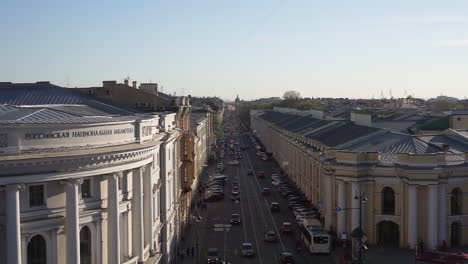 city street view in st. petersburg, russia