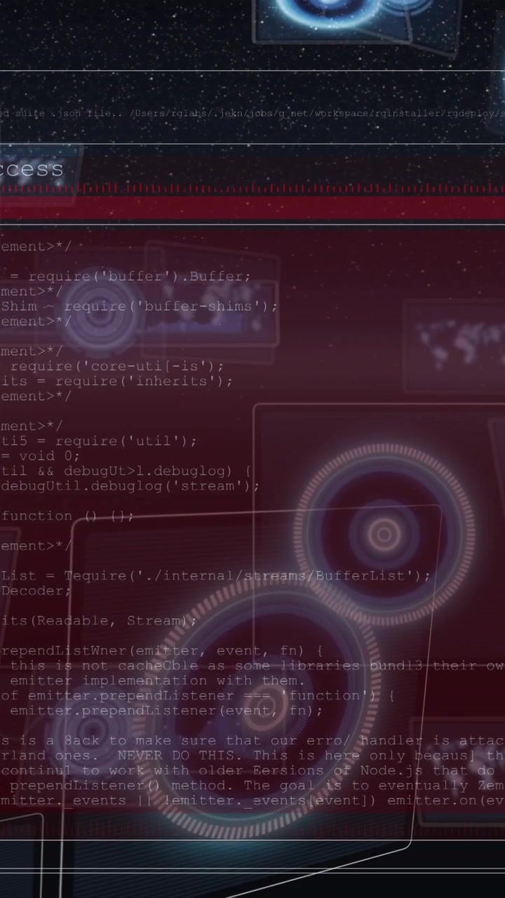 Animering av databehandling på skärmar och scopskanning över planeten jorden