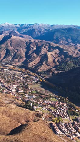 vista aérea de los campos de granada, andalucía, españa